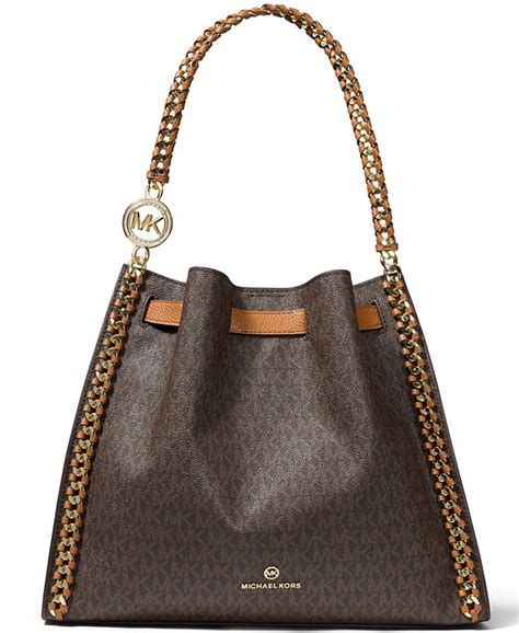 michael kors purse chain|michael kors large shoulder bag.